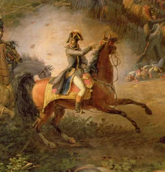 Die Schlacht von Marengo, Detail von Napoleon Bonaparte (1769-1821) und seinem Major, 1801 (Detail)